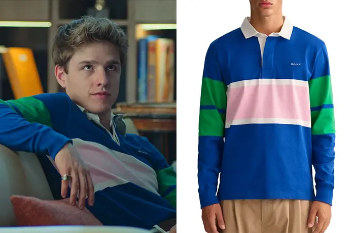 ELITE Hector’s Color Blocked Long Sleeve Rugger Polo Shirt S1E02