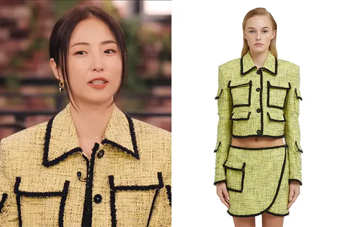 BOYFRIEND Megumi’s braided-trim tweed jacket episode