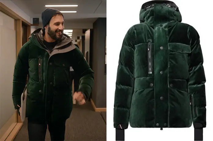 SUPER MÂLES manteau vert Cédric dans premier épisode