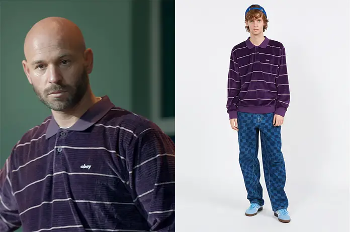 SUPER MÂLES polo violet coach anti mâles dans premier épisode