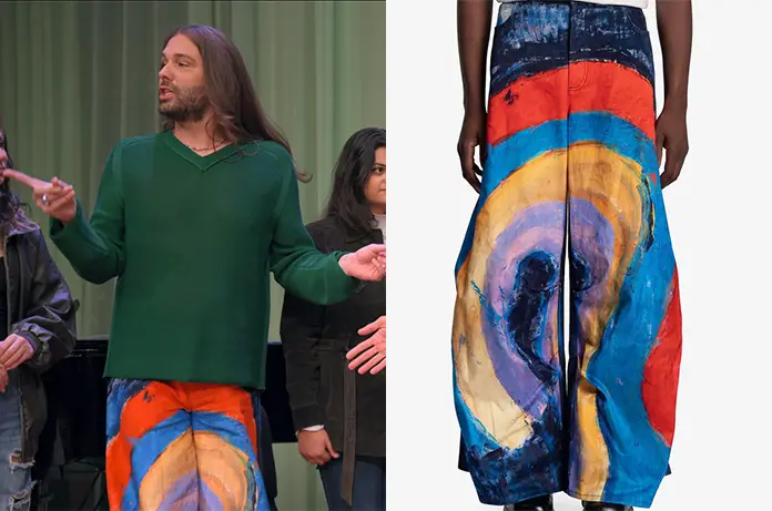 QUEER Jonathan’s rainbow trousers S9E10