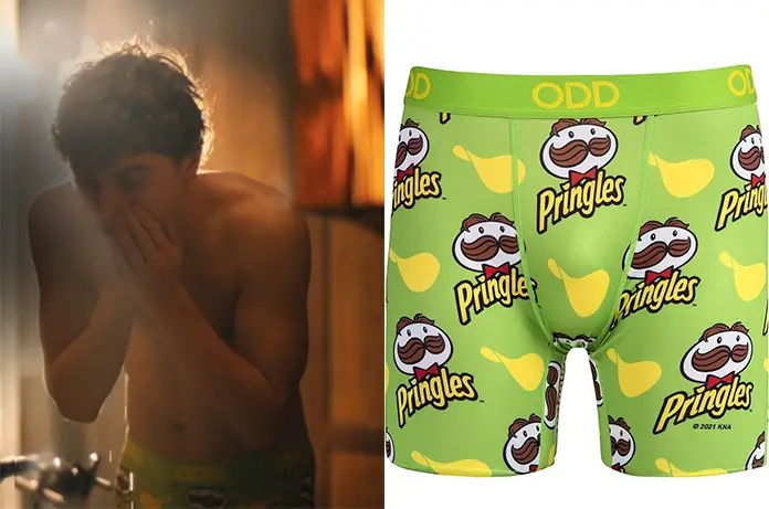 WHITE LOTUS Season Episode Lochlan’s Pringles chips print underwear