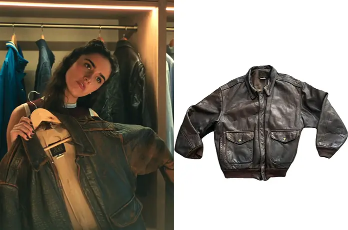 Fault London Nick’s brown leather jacket